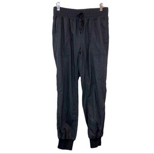 Zara Black Stripe Jogger Pants
